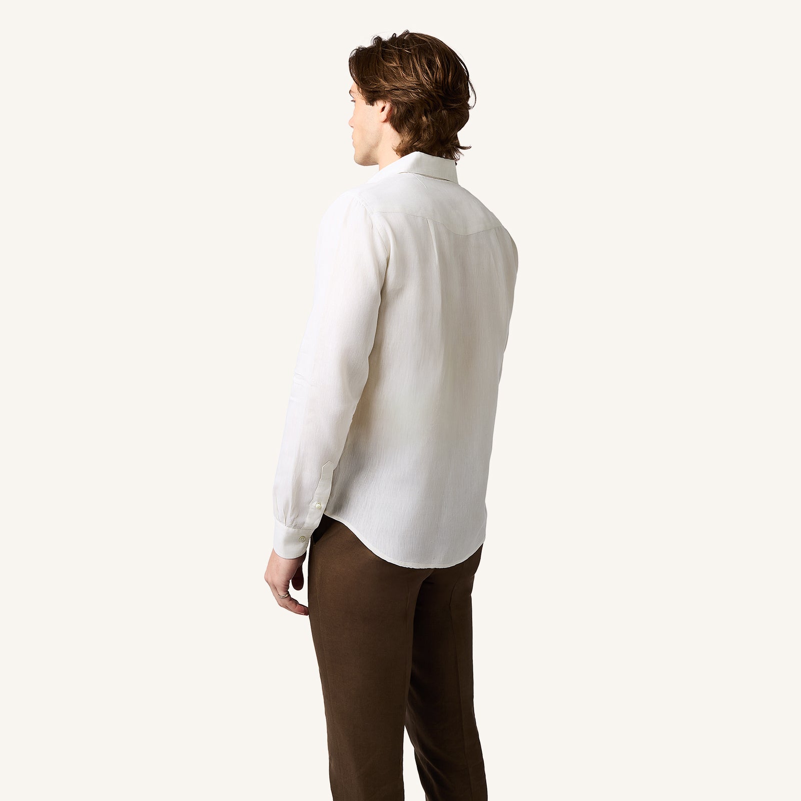 Ivory Ash Linen Shirt
