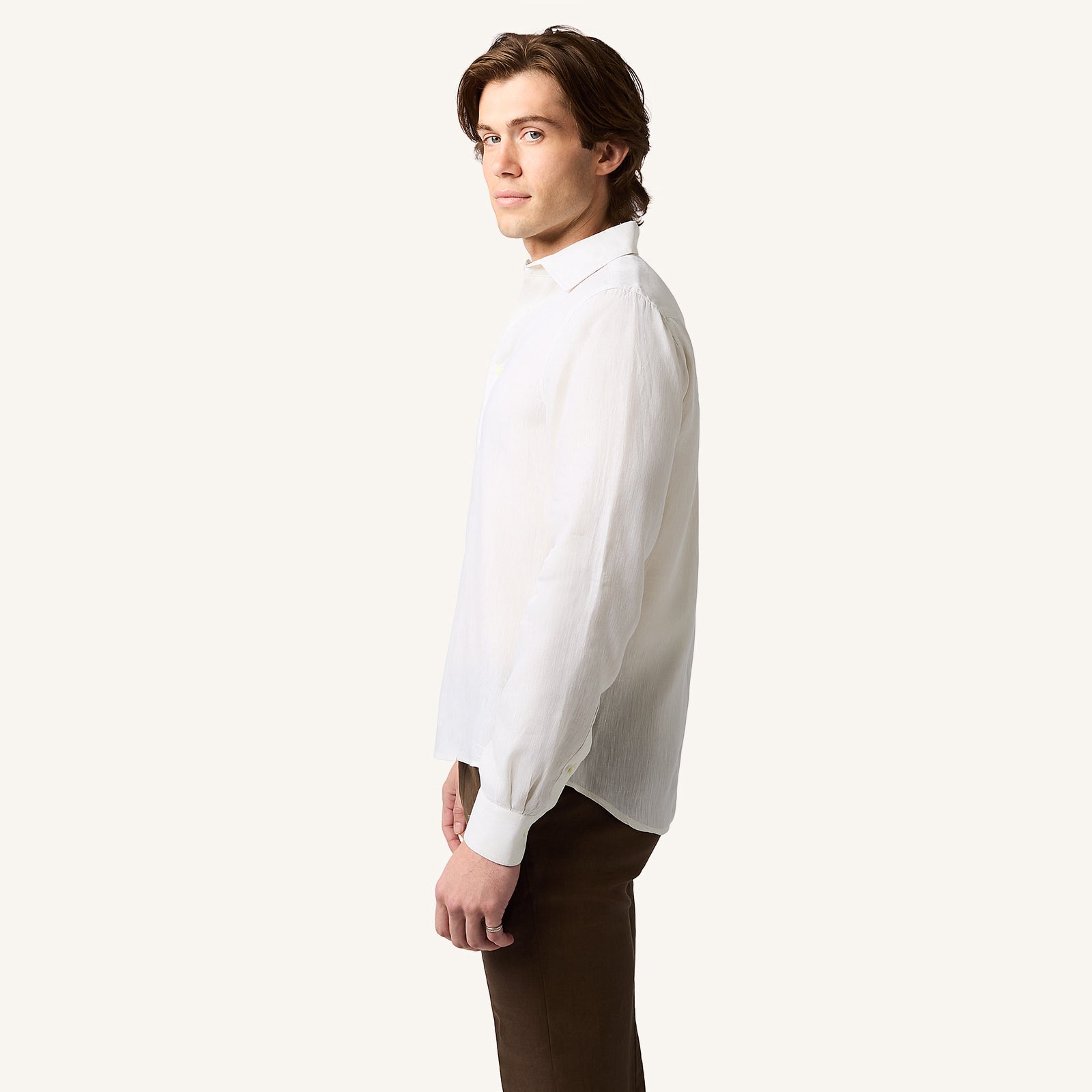 Ivory Ash Linen Shirt