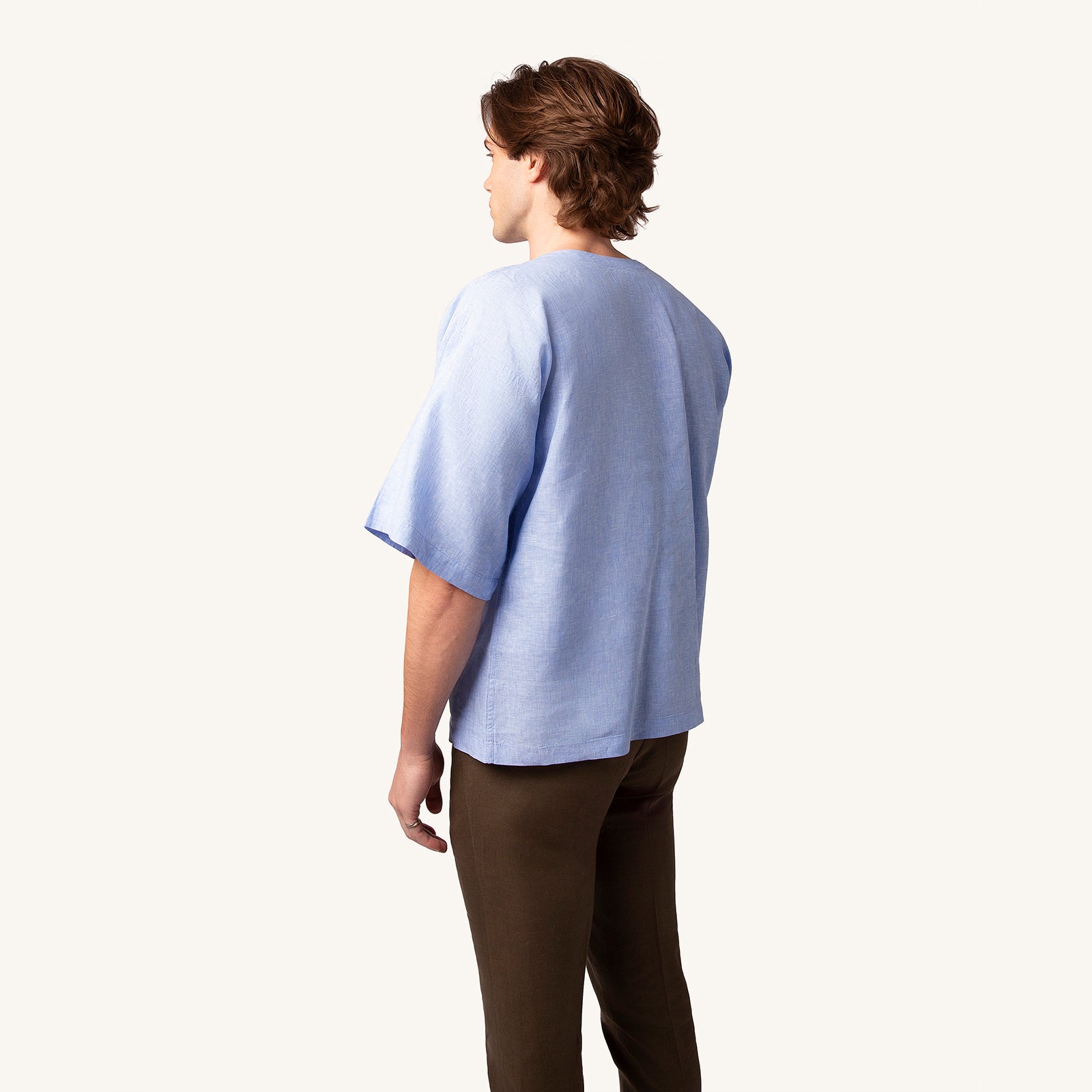 Stillwater Lilac Linen T-Shirt 34