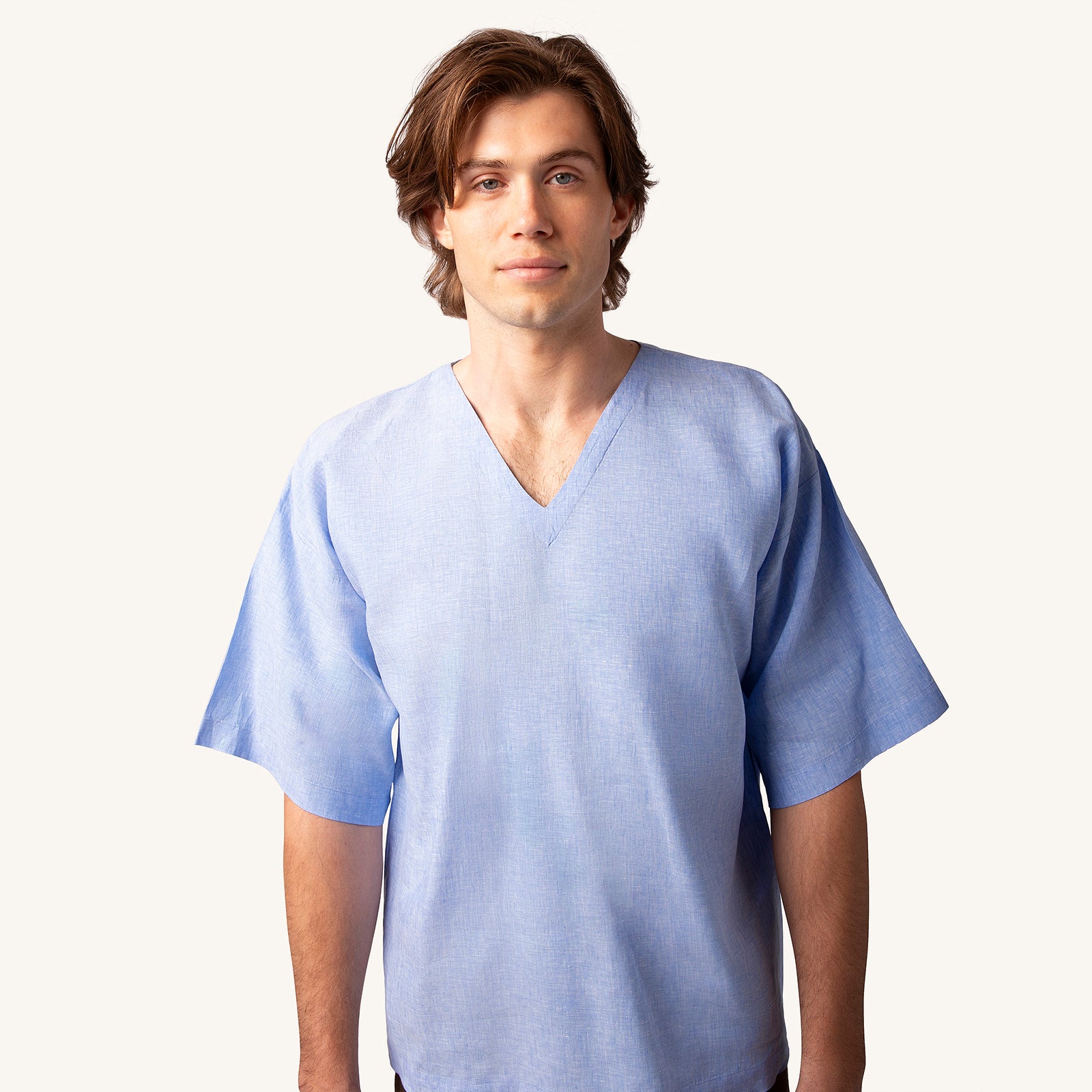 Stillwater Lilac Linen T-Shirt 34