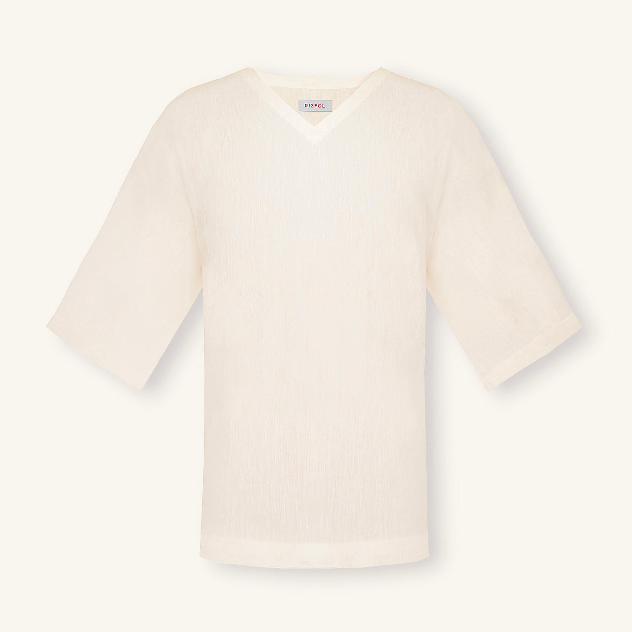 Ivory Ash Linen T-Shirt