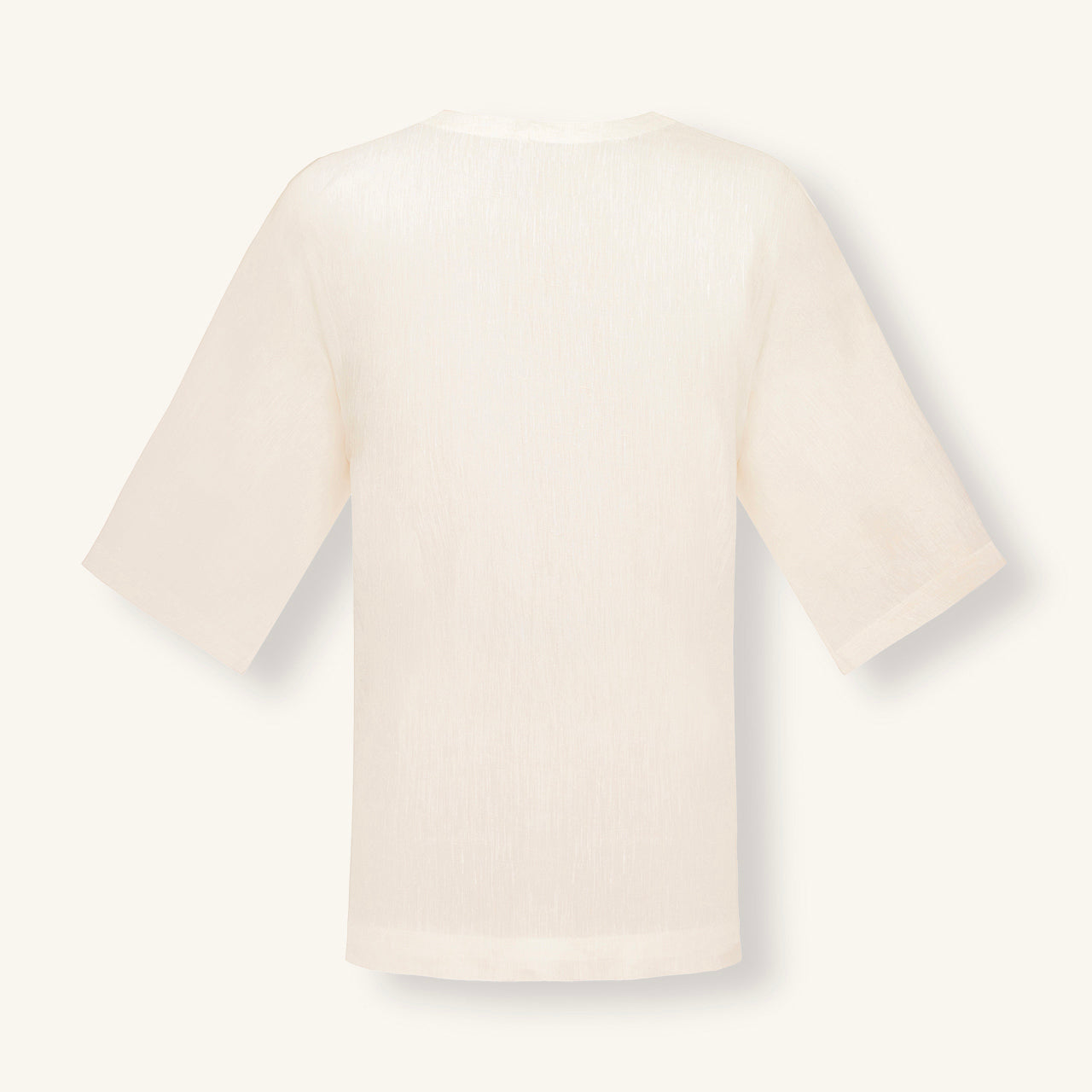 Ivory Ash Linen T-Shirt