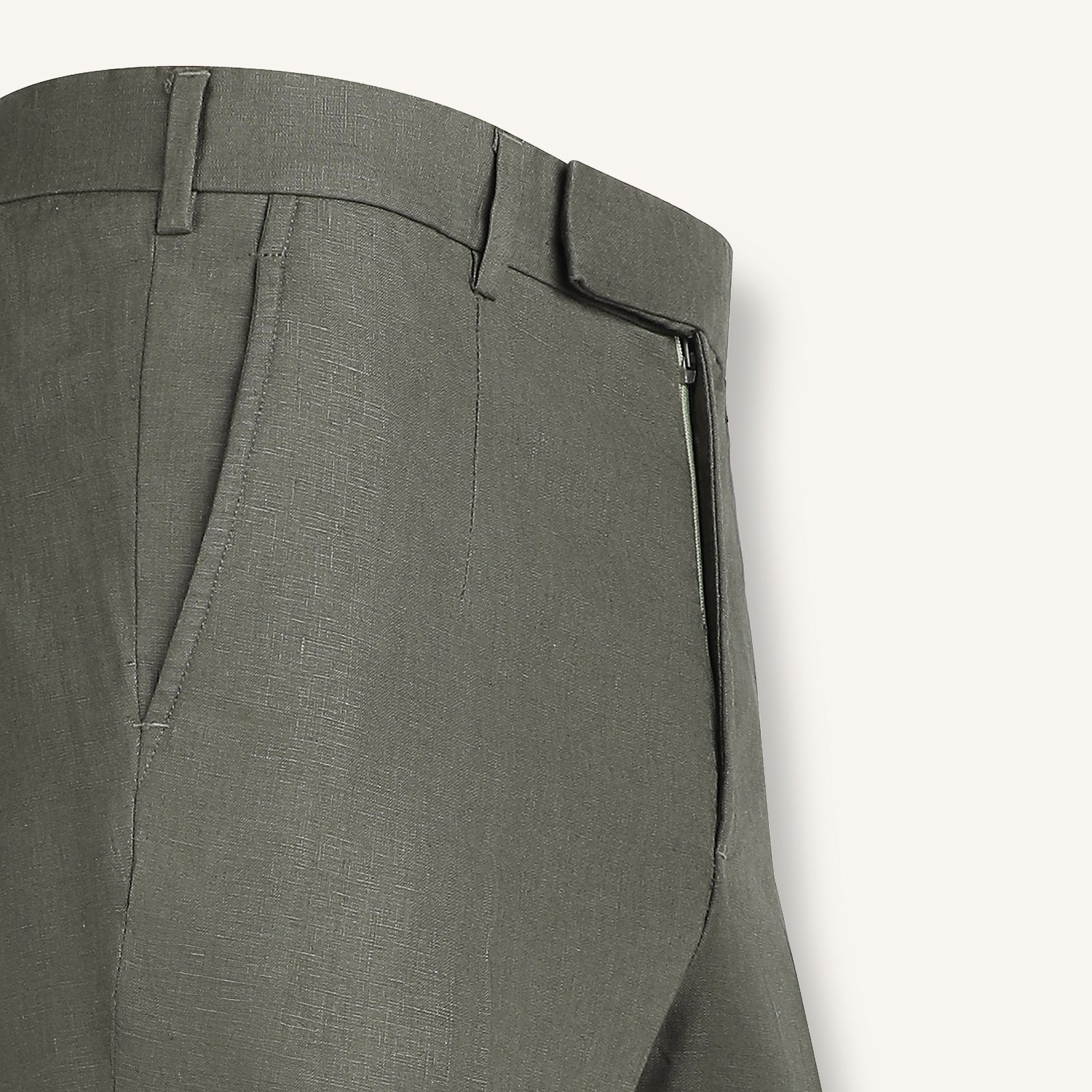 Oliva Scura Linen Pant